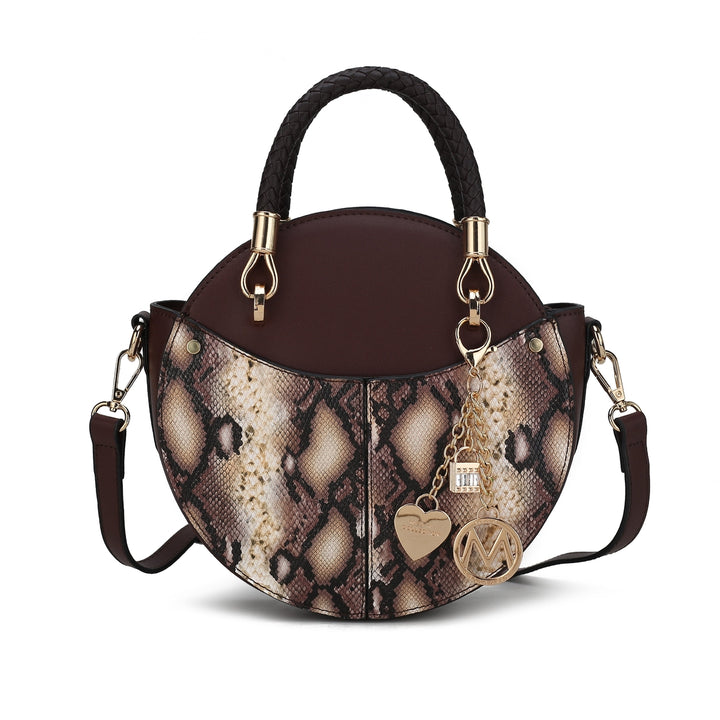 MKFCollection Camille Crossbody Bag - Vegan Leather Designer Handbag Image 11