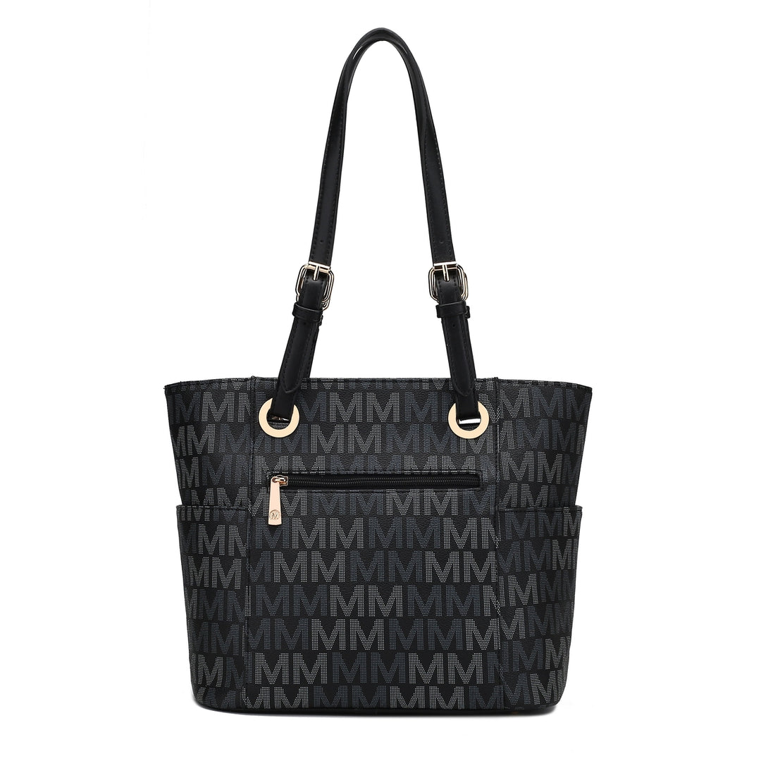 MKFCollection Cavalli Signature Tote Bag - Vegan Leather Designer Handbag Image 3