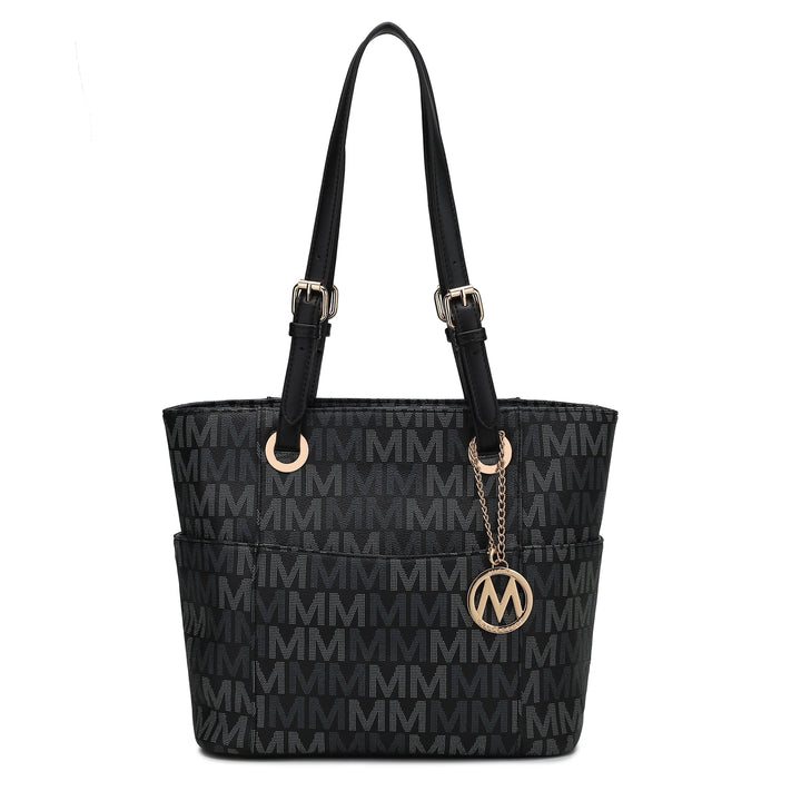 MKFCollection Cavalli Signature Tote Bag - Vegan Leather Designer Handbag Image 7