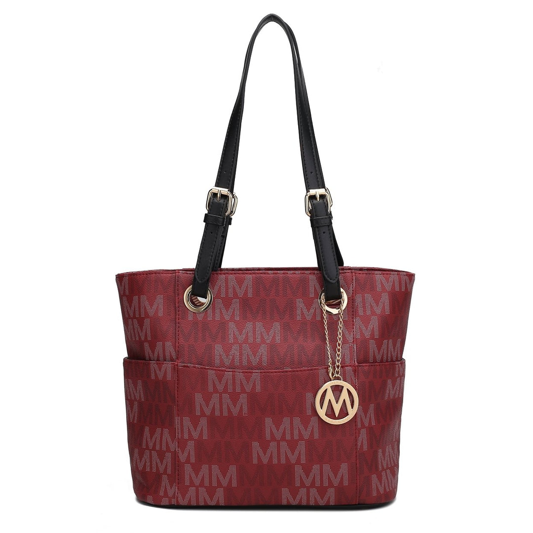 MKFCollection Cavalli Signature Tote Bag - Vegan Leather Designer Handbag Image 1