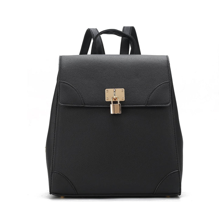 MKFCollection Sansa Backpack - Vegan Leather Designer Handbag Image 7