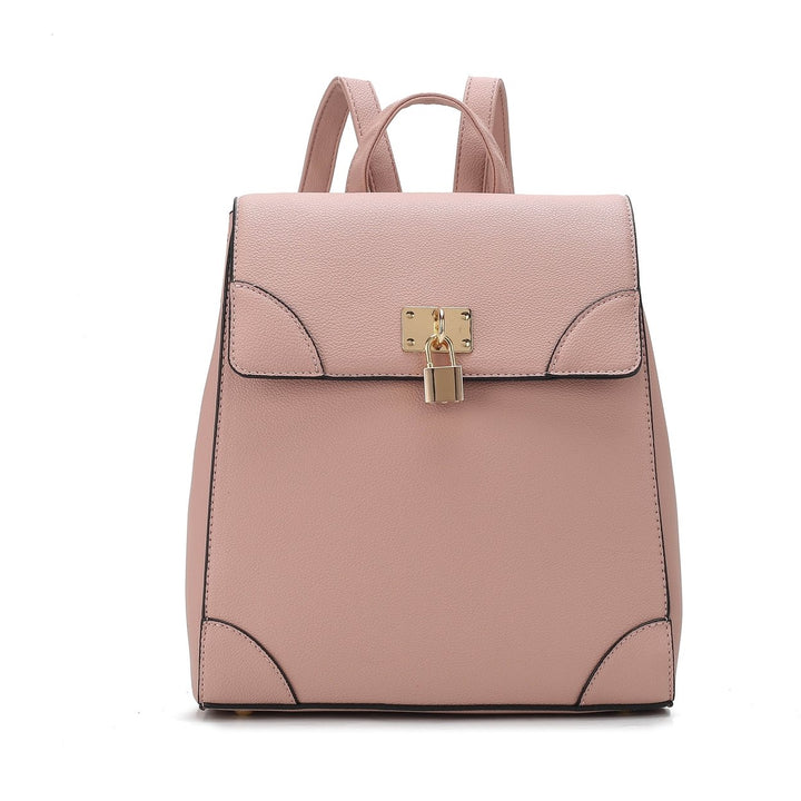 MKFCollection Sansa Backpack - Vegan Leather Designer Handbag Image 8