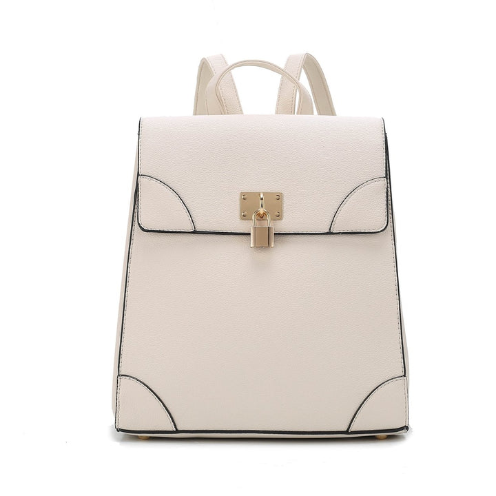 MKFCollection Sansa Backpack - Vegan Leather Designer Handbag Image 11