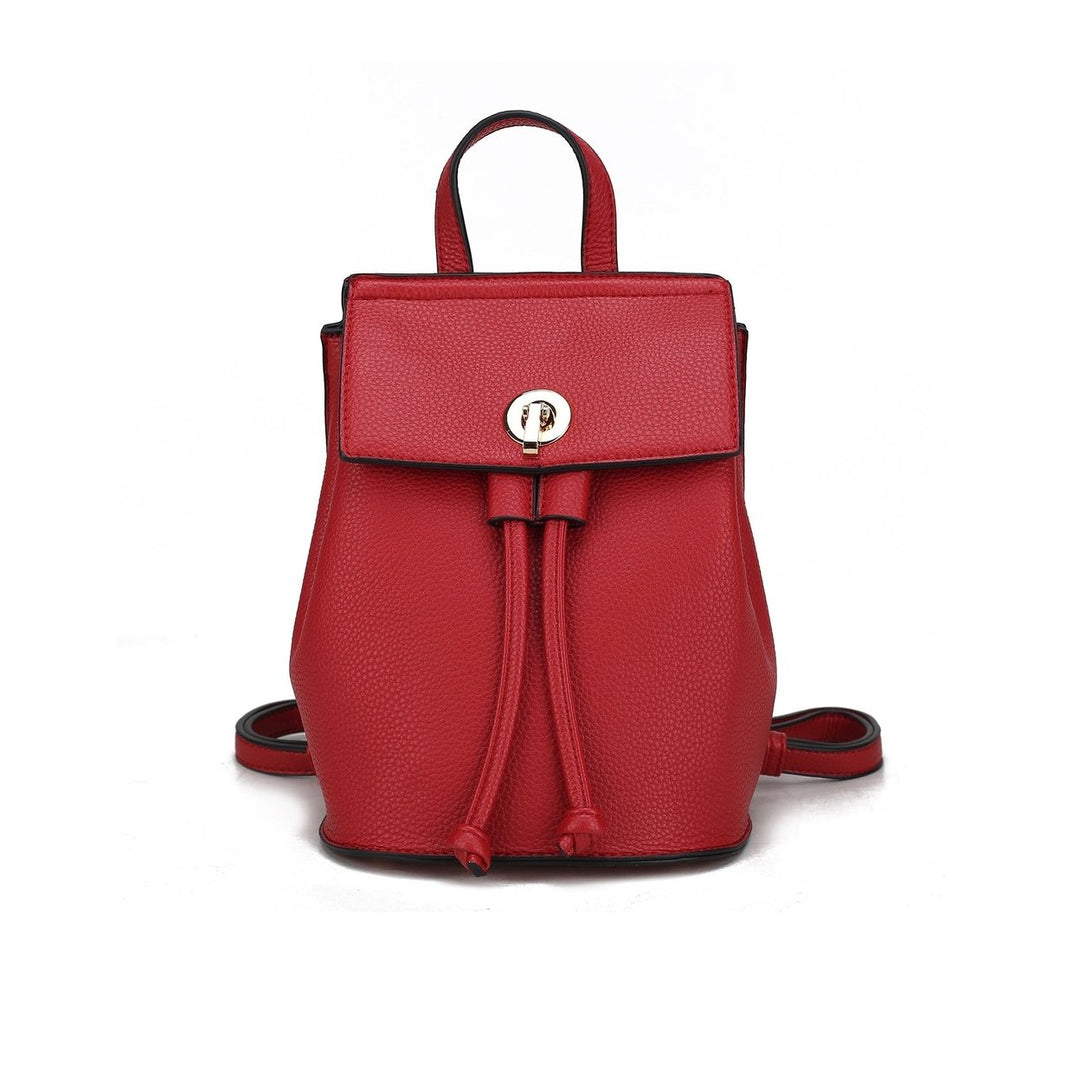 MKFCollection Serafina Backpack - Vegan Leather Designer Handbag Image 1