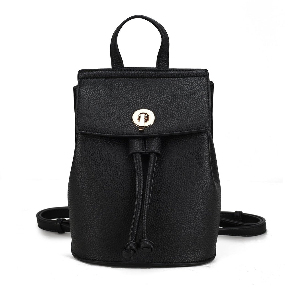 MKFCollection Serafina Backpack - Vegan Leather Designer Handbag Image 2