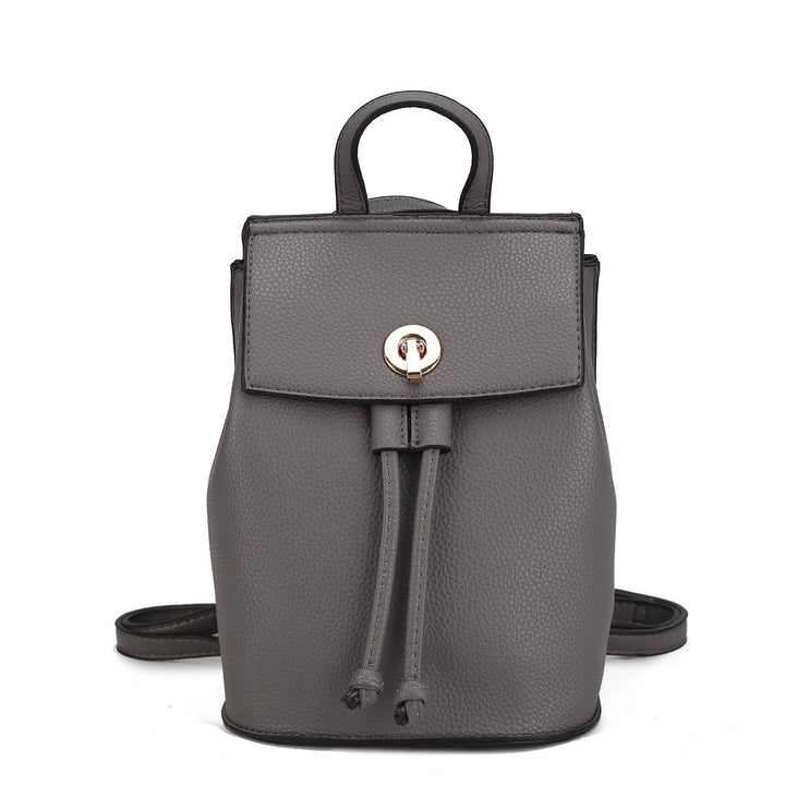 MKFCollection Serafina Backpack - Vegan Leather Designer Handbag Image 4