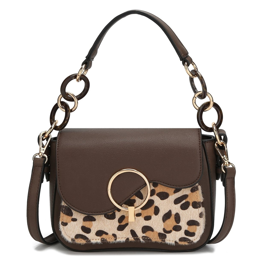 MKFCollection Serena Crossbody Bag - Vegan Leather Designer Handbag Image 9