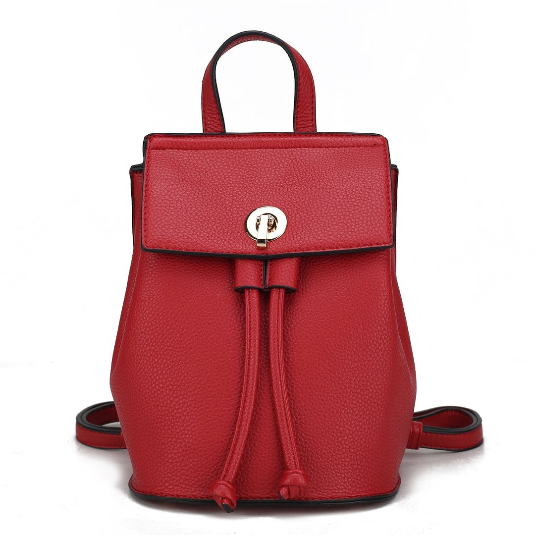 MKFCollection Serafina Backpack - Vegan Leather Designer Handbag Image 1