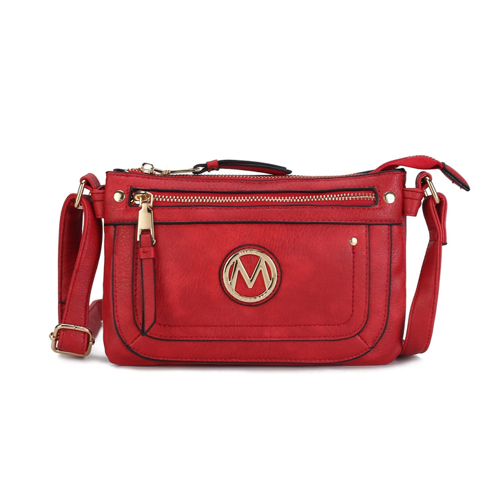 MKFCollection Elaina Crossbody Bag - Vegan Leather Designer Handbag Image 2