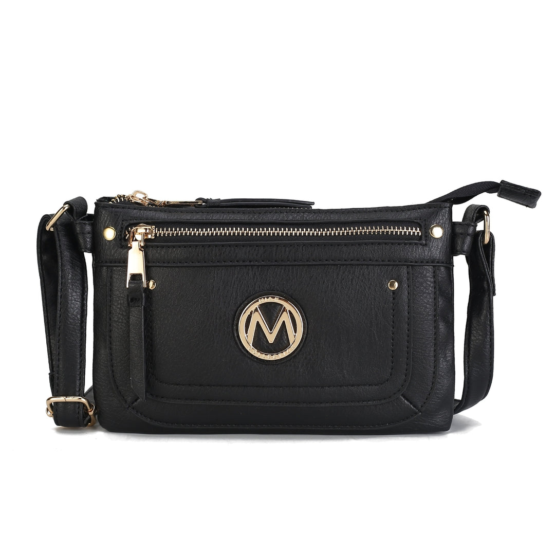 MKFCollection Elaina Crossbody Bag - Vegan Leather Designer Handbag Image 3