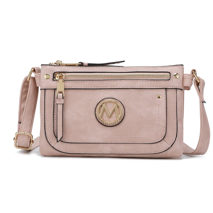 MKFCollection Elaina Crossbody Bag - Vegan Leather Designer Handbag Image 4