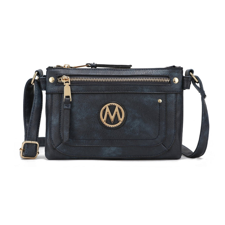 MKFCollection Elaina Crossbody Bag - Vegan Leather Designer Handbag Image 7