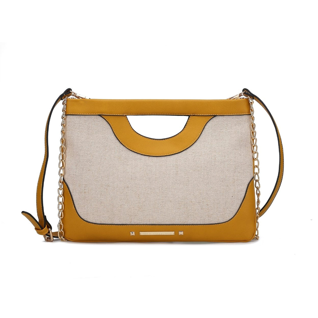 MKFCollection Eliza Crossbody Bag - Vegan Leather Designer Handbag Image 8