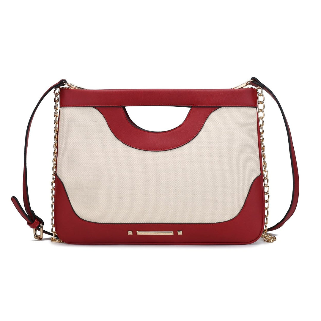 MKFCollection Eliza Crossbody Bag - Vegan Leather Designer Handbag Image 1