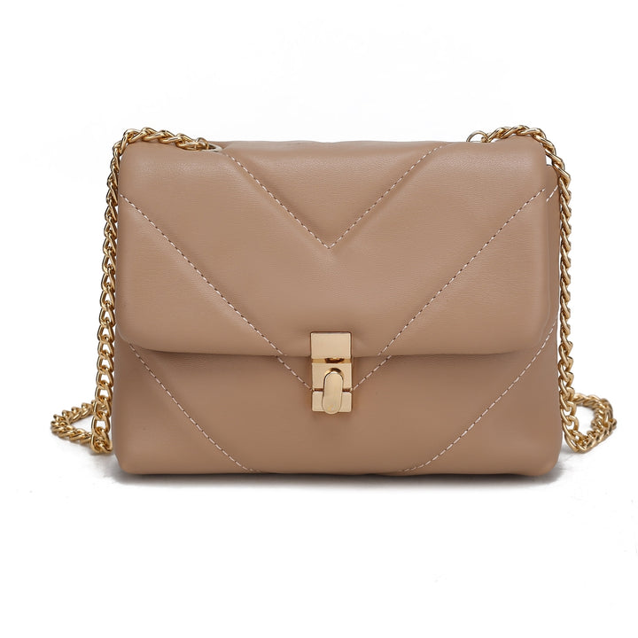 MKFCollection Ellie Crossbody Bag - Vegan Leather Designer Handbag Image 9