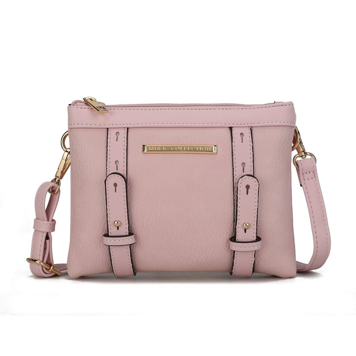 MKFCollection Elsie Crossbody Bag - Vegan Leather Designer Handbag Image 3