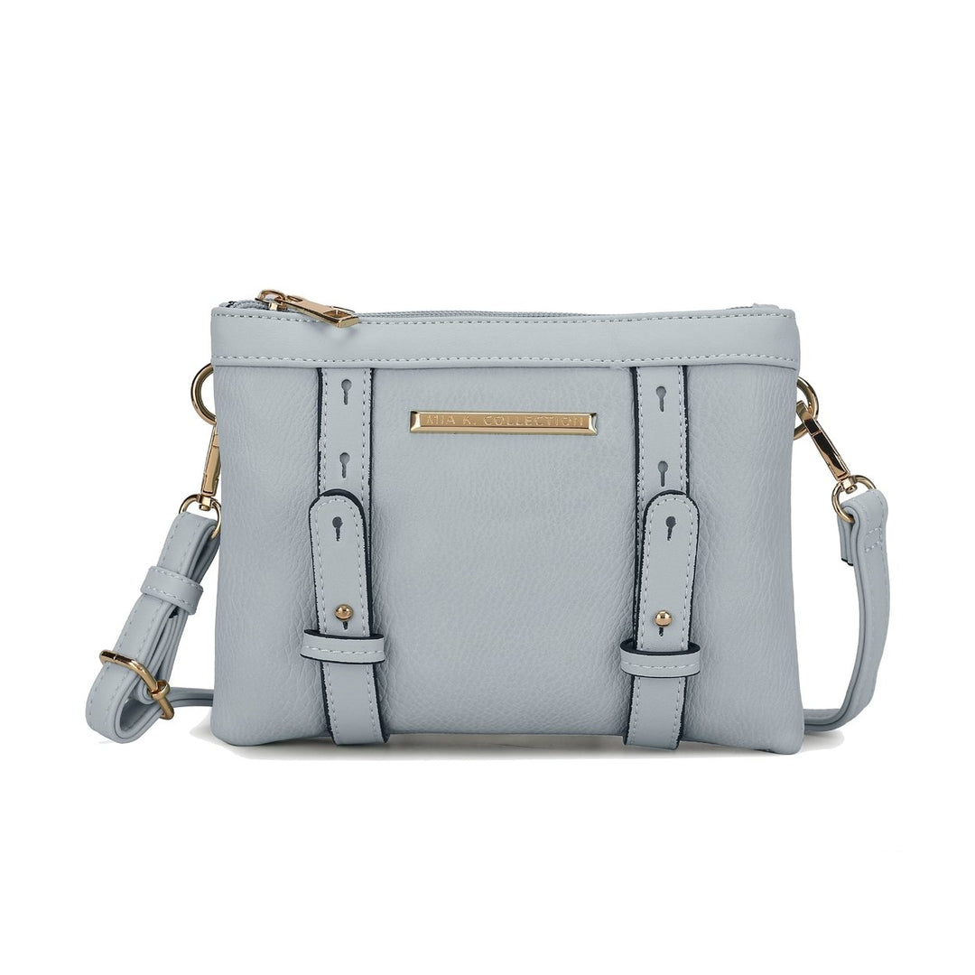 MKFCollection Elsie Crossbody Bag - Vegan Leather Designer Handbag Image 4