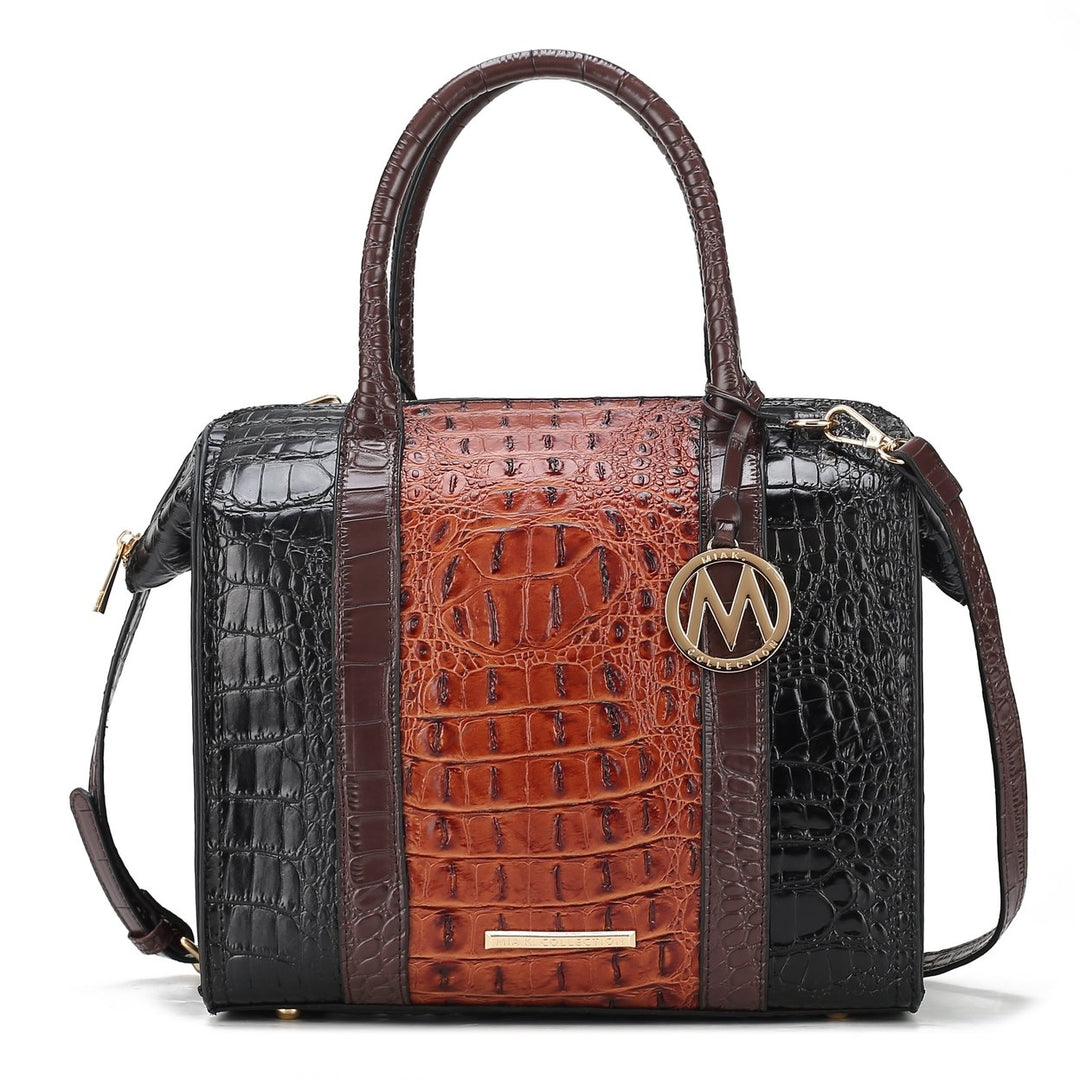 MKFCollection Ember Shoulder Bag - Vegan Leather Designer Handbag Image 4