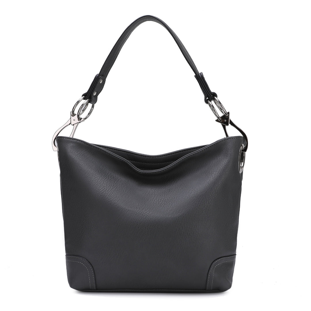 MKFCollection Emily Hobo Bag - Vegan Leather Designer Handbag Image 6