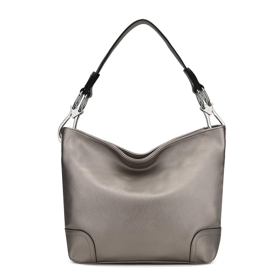 MKFCollection Emily Hobo Bag - Vegan Leather Designer Handbag Image 7