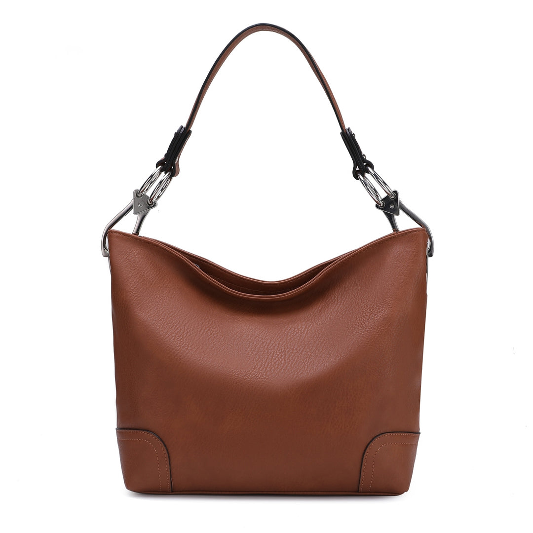 MKFCollection Emily Hobo Bag - Vegan Leather Designer Handbag Image 8