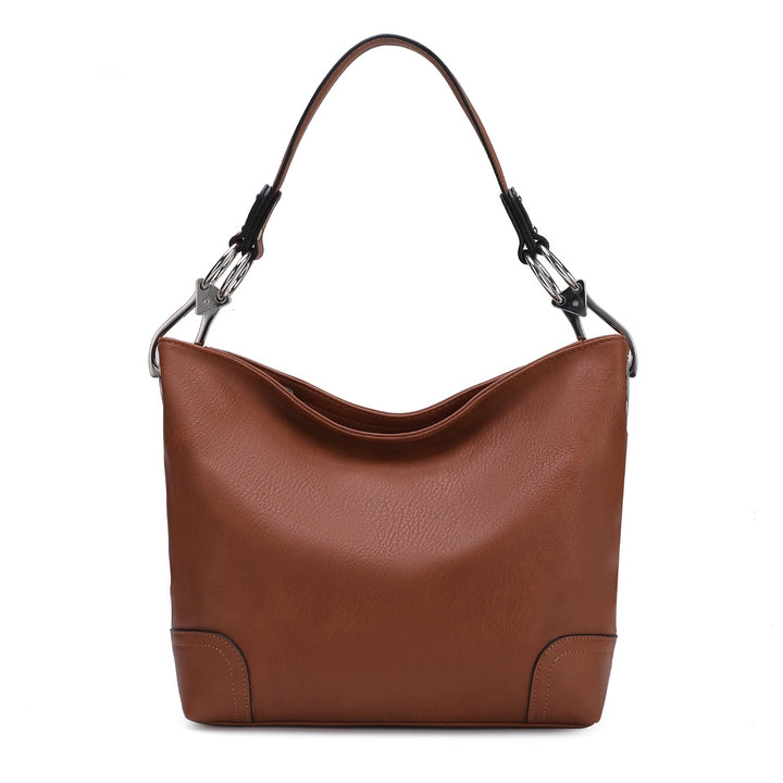 MKFCollection Emily Hobo Bag - Vegan Leather Designer Handbag Image 8