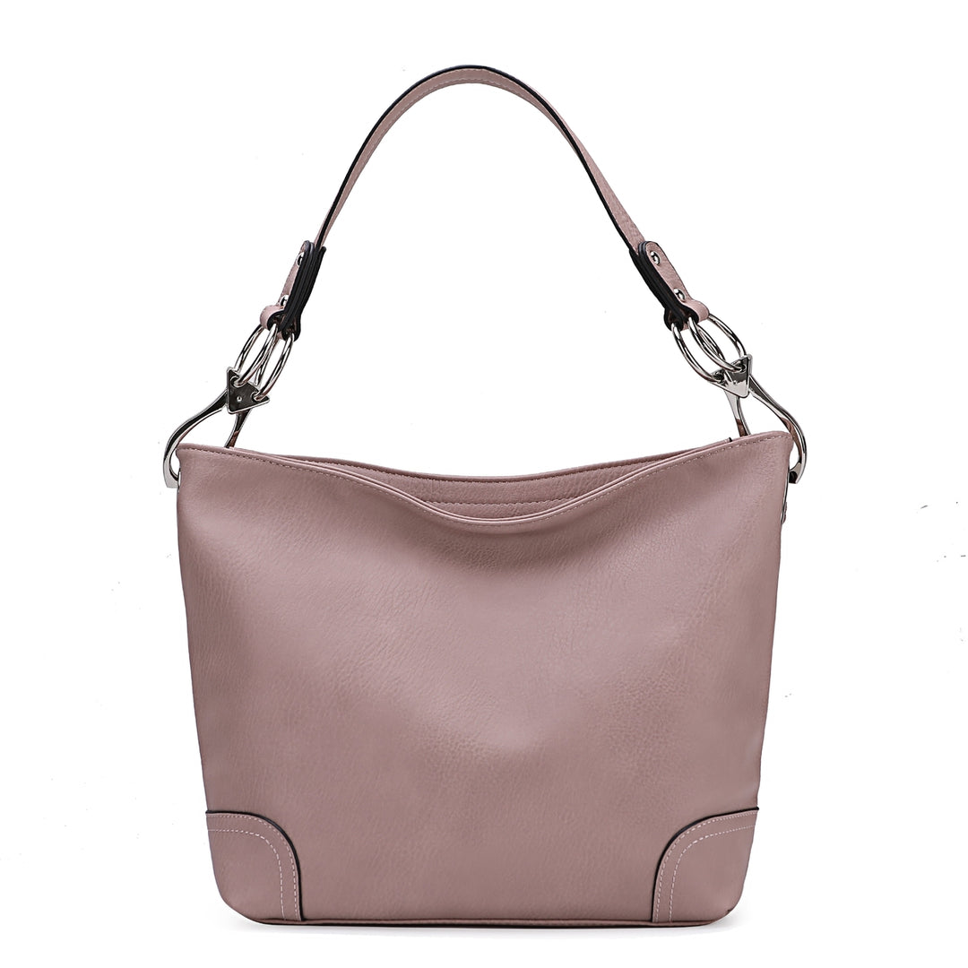 MKFCollection Emily Hobo Bag - Vegan Leather Designer Handbag Image 10