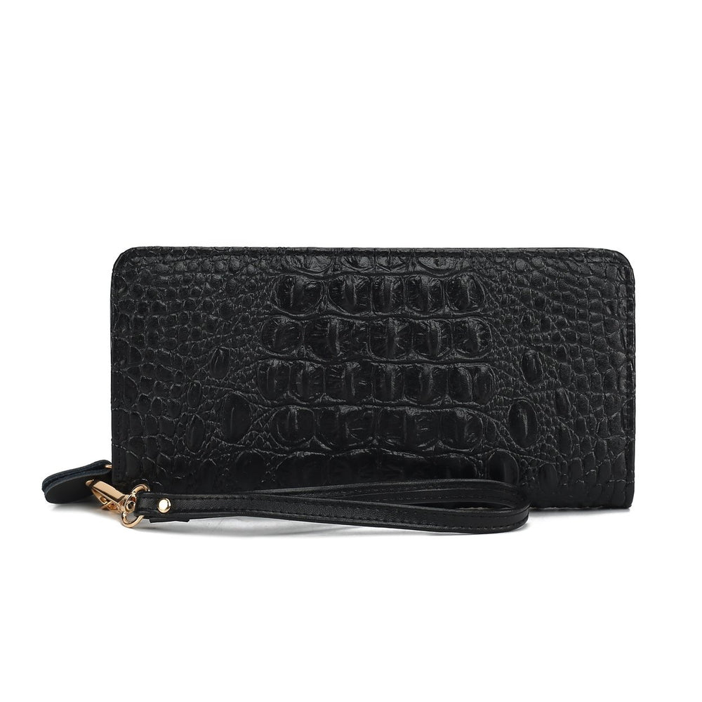 MKFCollection Eve Leather Wallet - Vegan Leather Designer Handbag Image 2