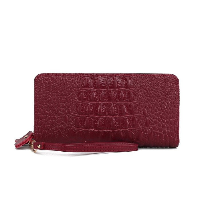 MKFCollection Eve Leather Wallet - Vegan Leather Designer Handbag Image 3