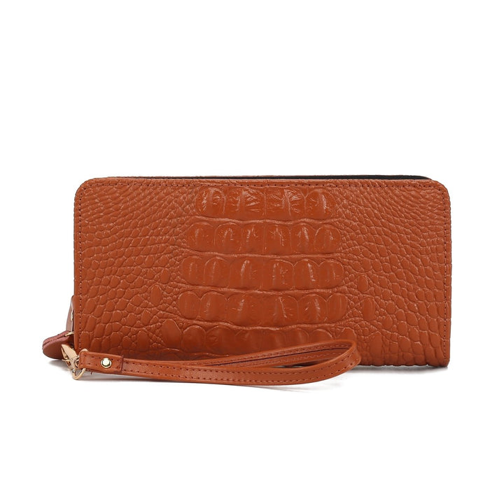 MKFCollection Eve Leather Wallet - Vegan Leather Designer Handbag Image 4