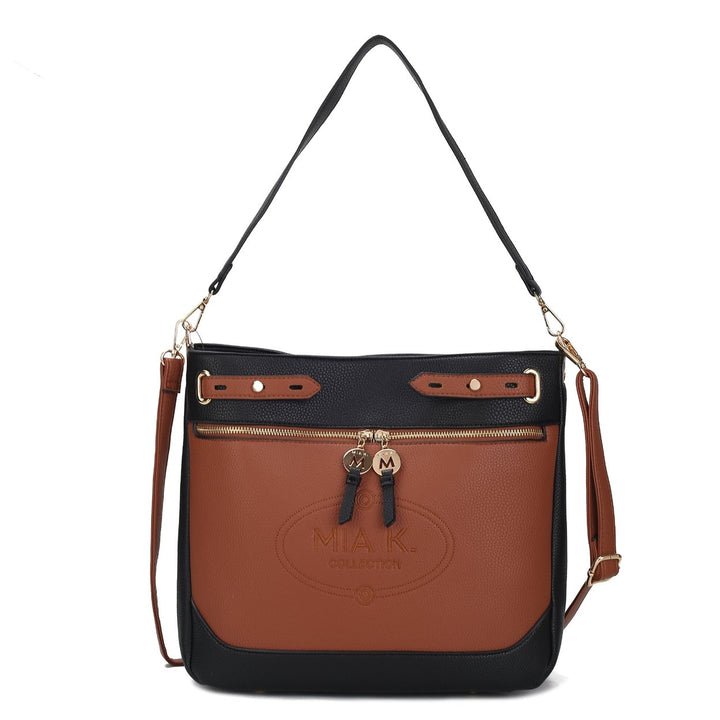 MKFCollection Evie Shoulder Bag - Vegan Leather Designer Handbag Image 2