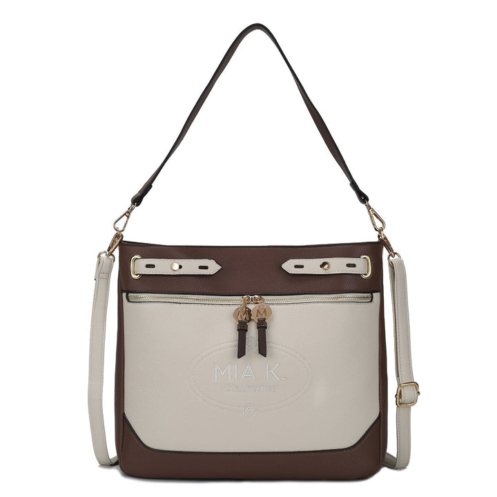 MKFCollection Evie Shoulder Bag - Vegan Leather Designer Handbag Image 3