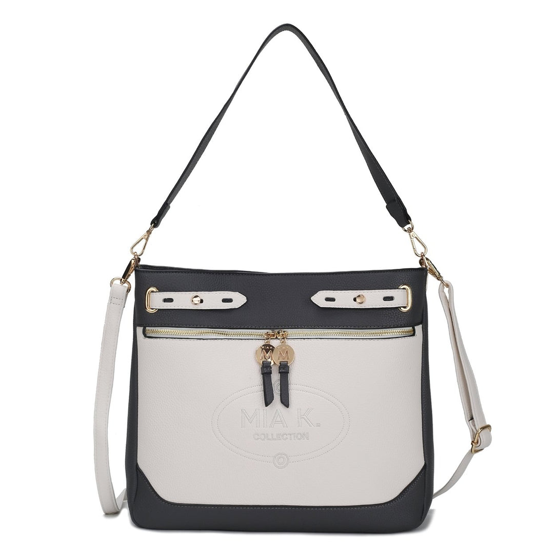 MKFCollection Evie Shoulder Bag - Vegan Leather Designer Handbag Image 4