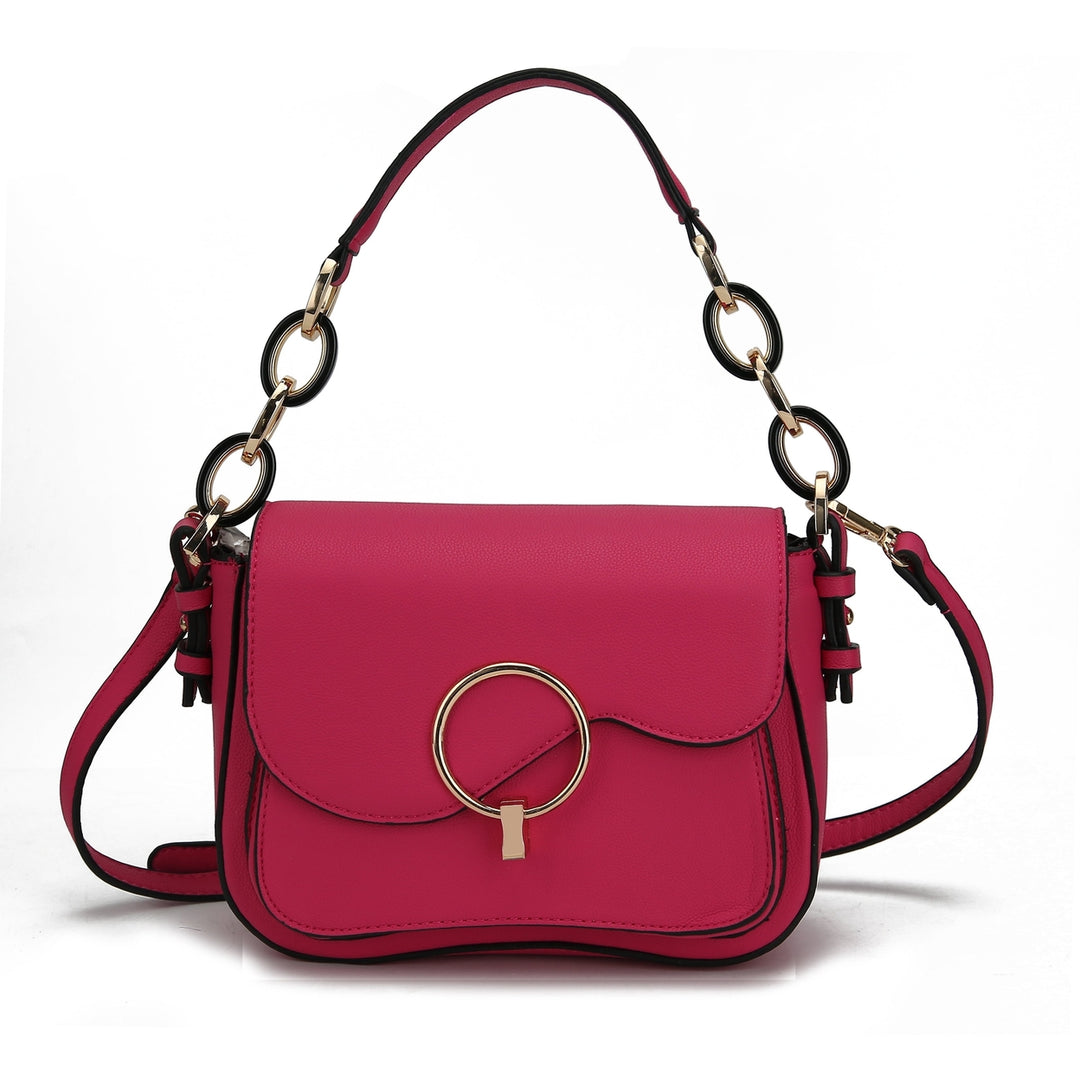 MKFCollection Fantasia Shouder Bag - Vegan Leather Designer Handbag Image 4