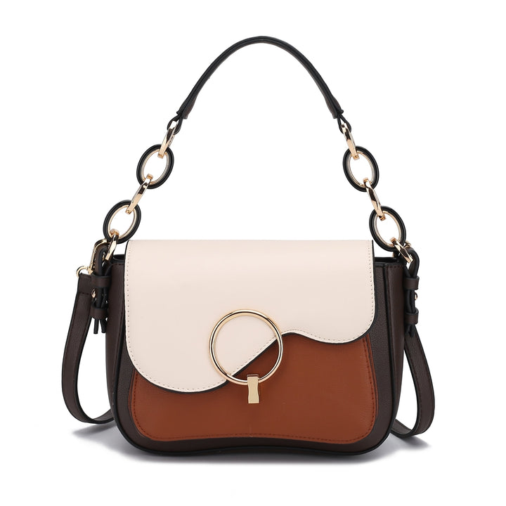 MKFCollection Fantasia Shouder Bag - Vegan Leather Designer Handbag Image 8