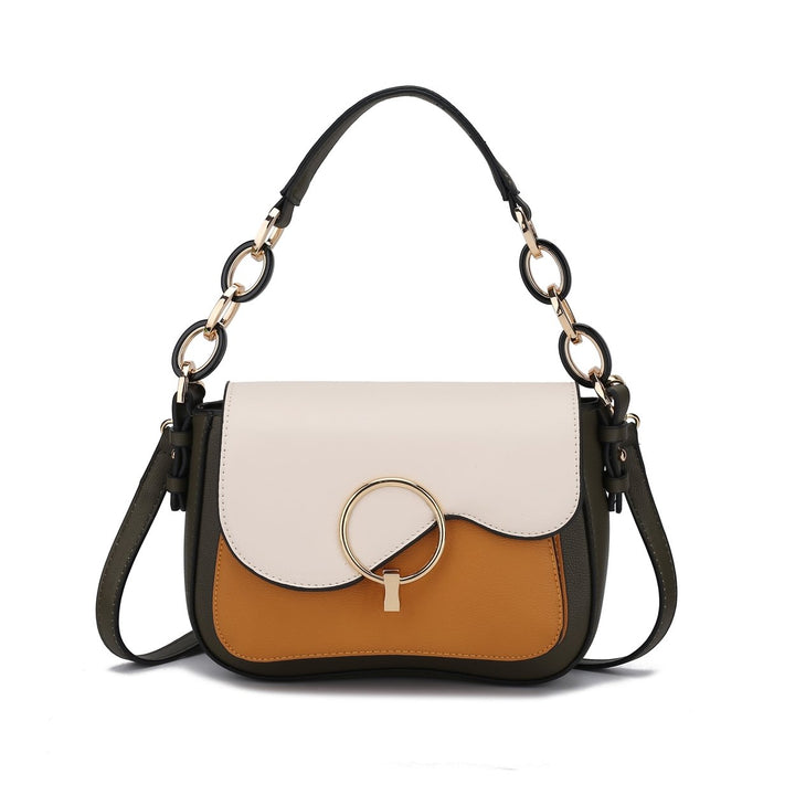 MKFCollection Fantasia Shouder Bag - Vegan Leather Designer Handbag Image 11