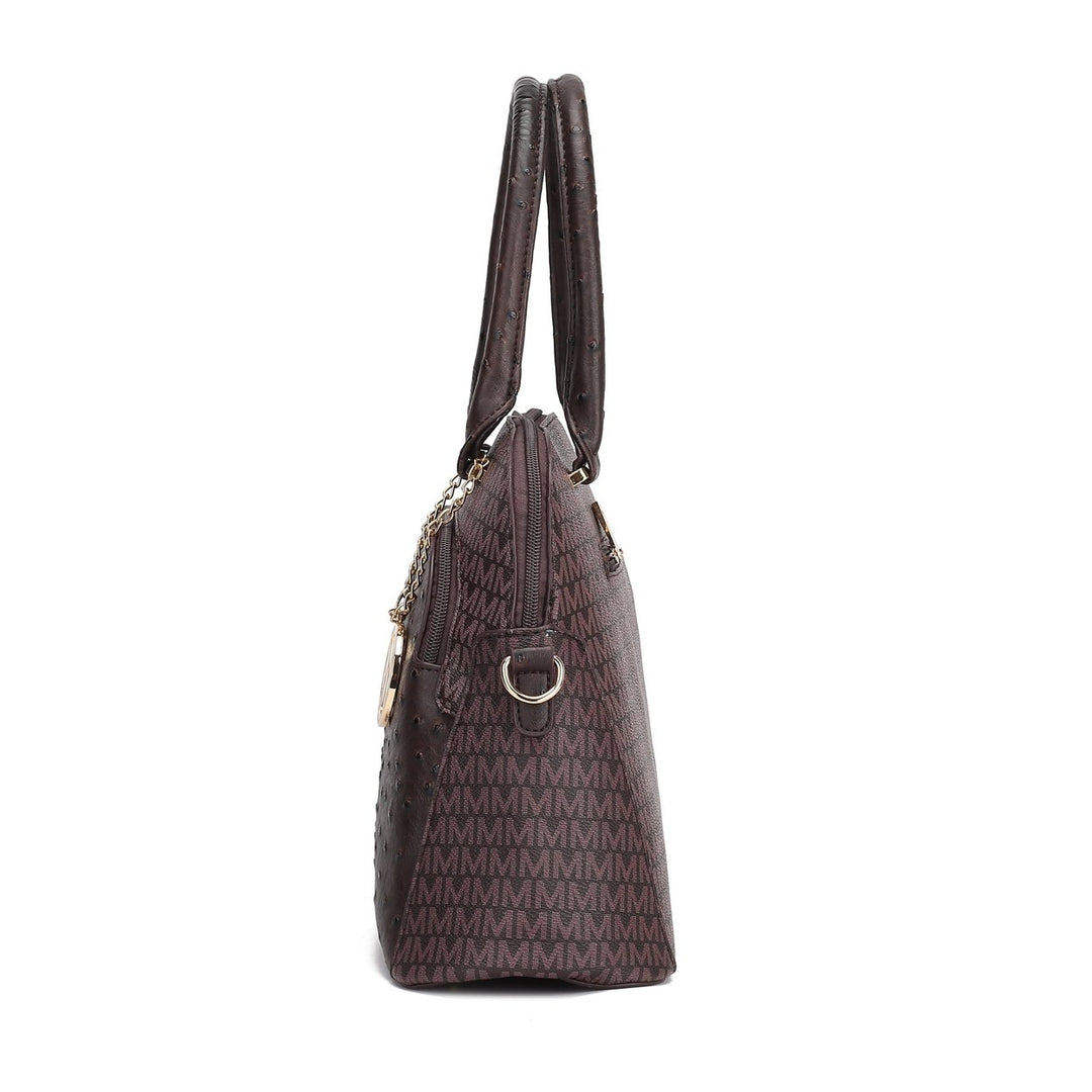 MKFCollection Fiona Signature Tote bag - Vegan Leather Designer Handbag Image 4