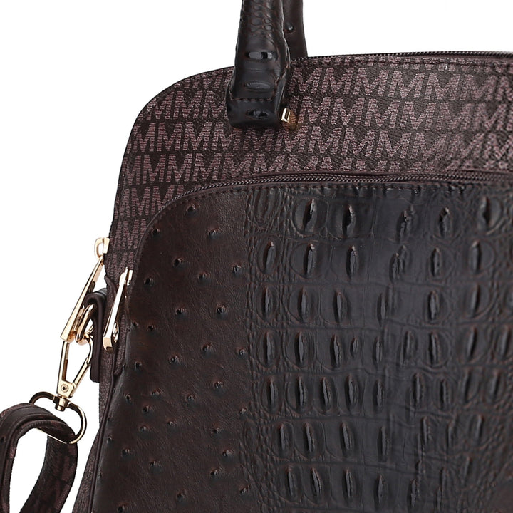 MKFCollection Fiona Signature Tote bag - Vegan Leather Designer Handbag Image 4