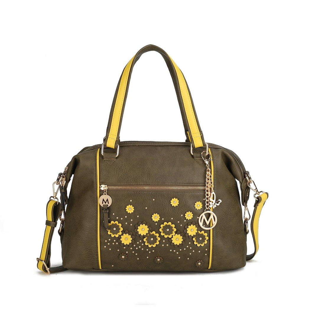 MKFCollection Francis Tote Bag - Vegan Leather Designer Handbag Image 7