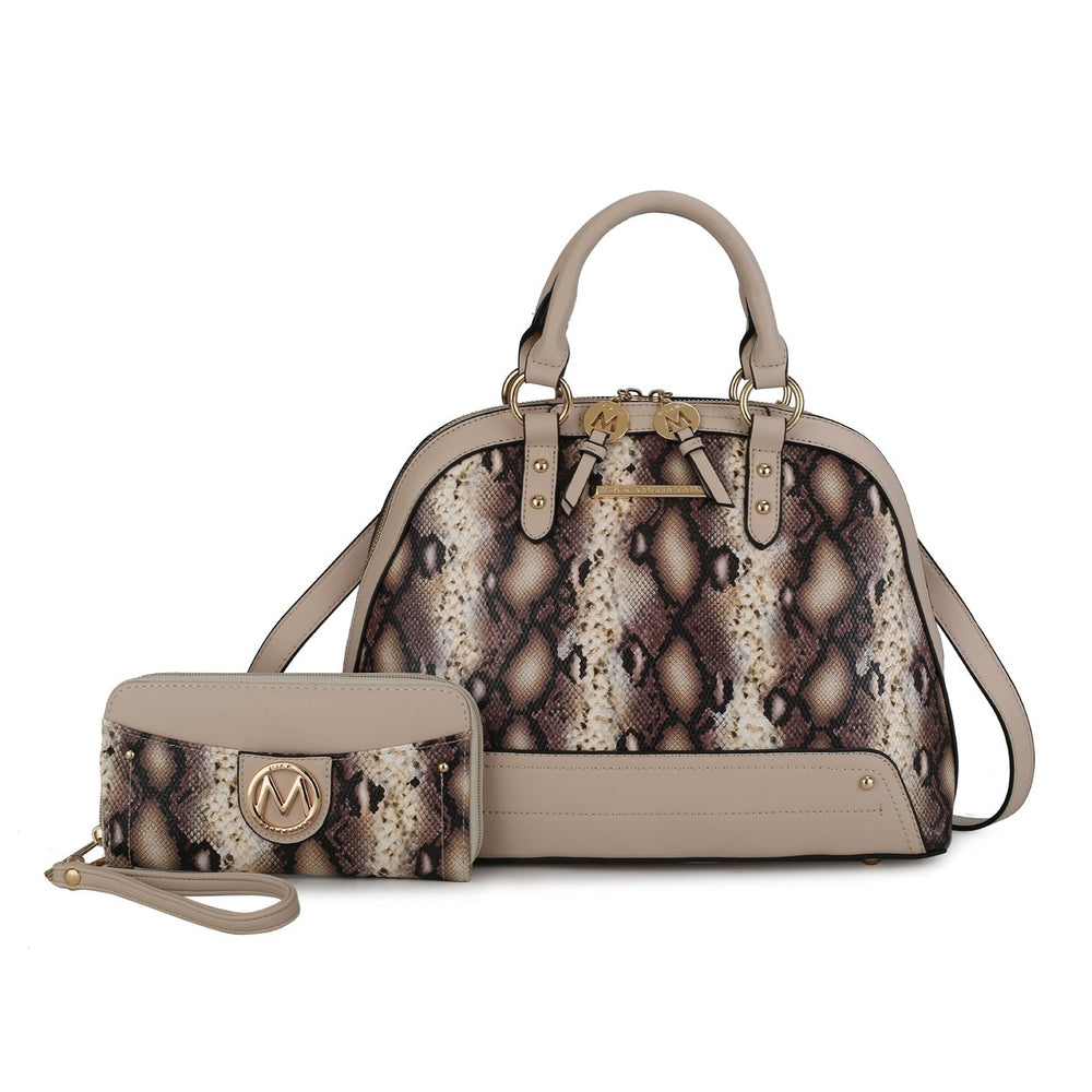 MKFCollection Frida II Shoulder bag and Set - Vegan Leather Designer Handbag Image 2