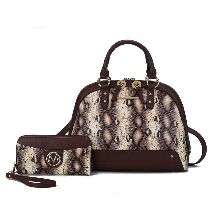 MKFCollection Frida II Shoulder bag and Set - Vegan Leather Designer Handbag Image 4