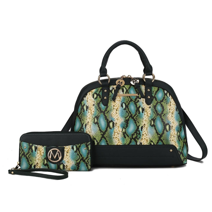 MKFCollection Frida II Shoulder bag and Set - Vegan Leather Designer Handbag Image 7