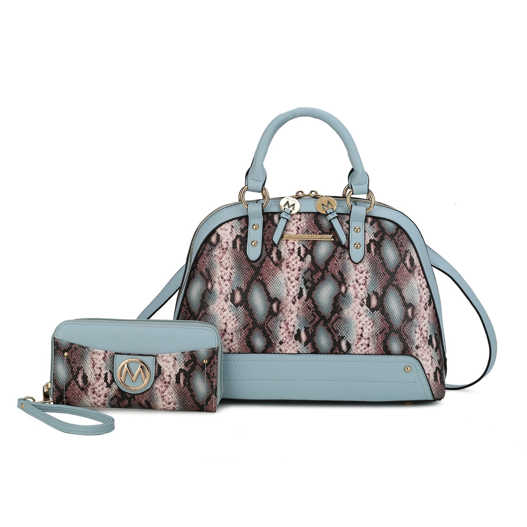 MKFCollection Frida II Shoulder bag and Set - Vegan Leather Designer Handbag Image 8