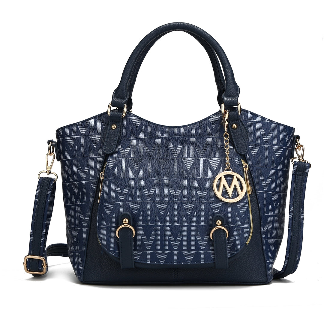 MKFCollection Fula Signature Shoulder Bag - Vegan Leather Designer Handbag Image 4