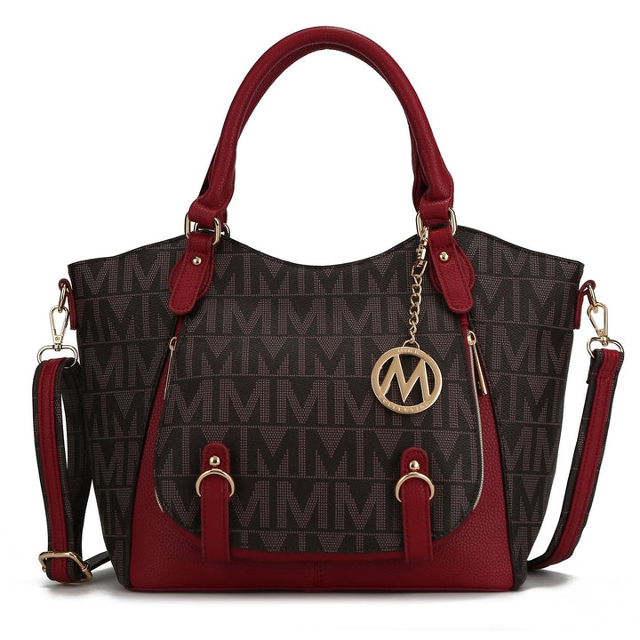 MKFCollection Fula Signature Shoulder Bag - Vegan Leather Designer Handbag Image 6