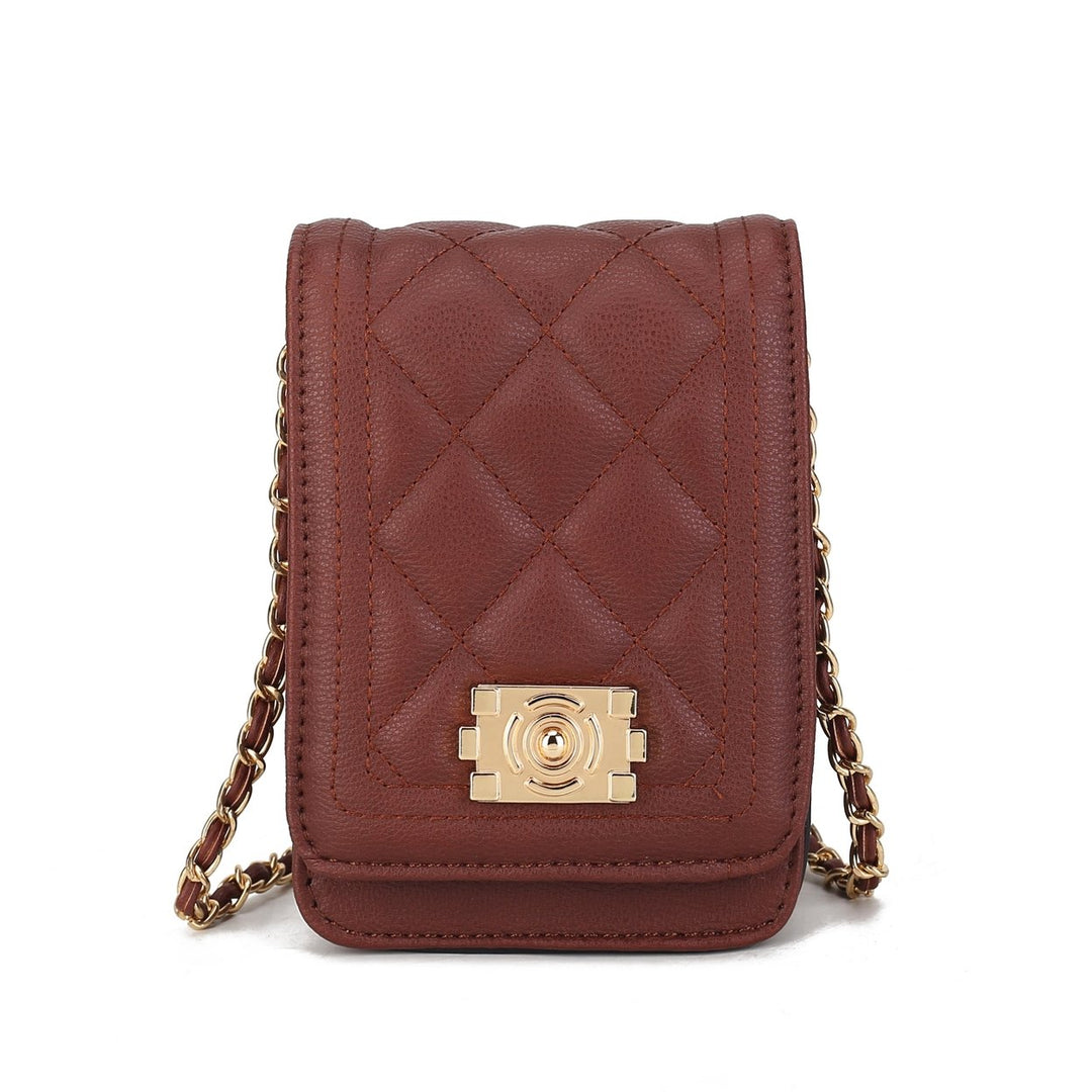 MKFCollection Gemma Crossbody Bag - Vegan Leather Designer Handbag Image 3