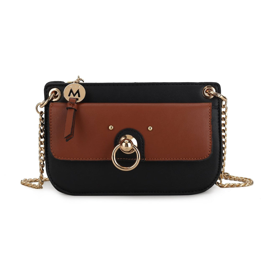 MKFCollection Jill Mini Crossbody Bag - Vegan Leather Designer Handbag Image 2