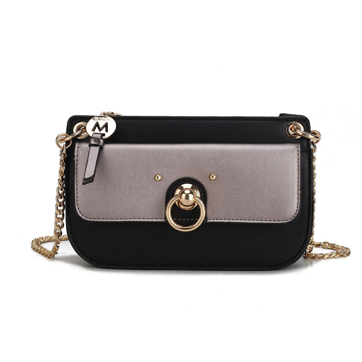 MKFCollection Jill Mini Crossbody Bag - Vegan Leather Designer Handbag Image 3