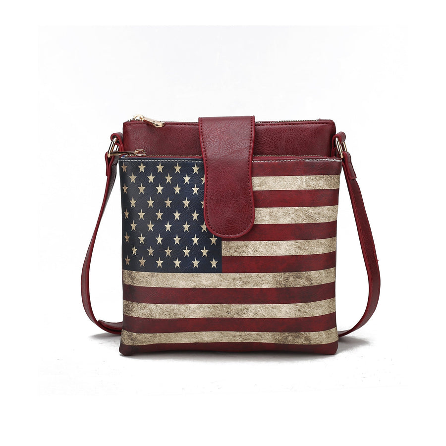 Josephine Printed Flag Crossbody Bag Image 1