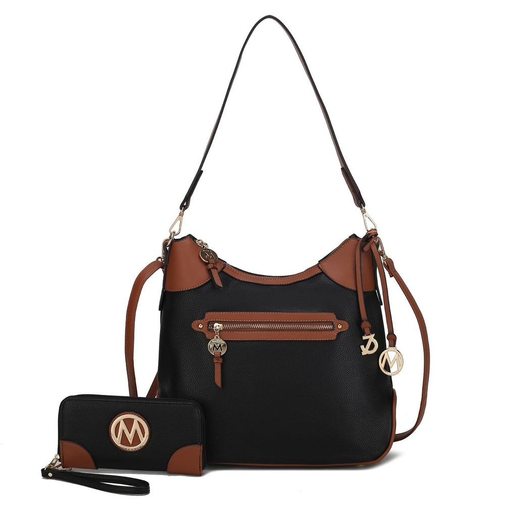 MKFCollection Josie Shoulder Bag - Vegan Leather Designer Handbag Image 2